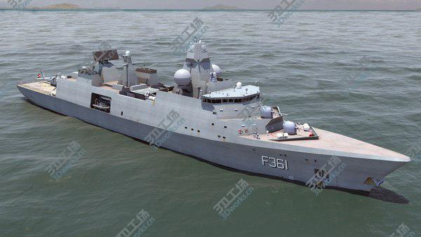 images/goods_img/20210312/Iver Huitfeldt Frigate and MH-60 Seahawk 3D model/4.jpg